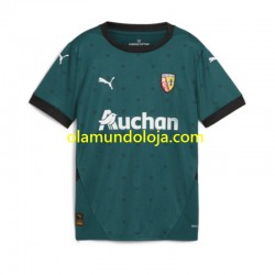 Camisola RC Lens Homem Equipamento Segundo 2024-2025 Manga Curta